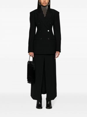 Vlněné dlouhá sukně Stella Mccartney černé