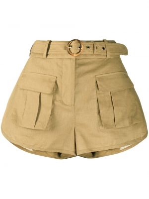 Pantalones cortos cargo de cintura alta Zimmermann verde