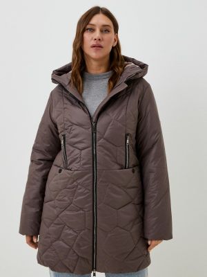 Утепленная демисезонная куртка Wiko коричневая