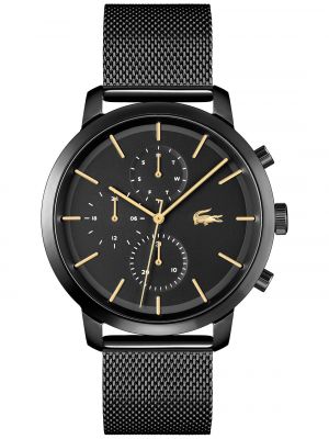 Мужские часы Replay из нержавеющей стали с сетчатым браслетом, 44 мм Lacoste черные