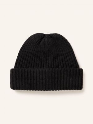 Czarna czapka Agnona