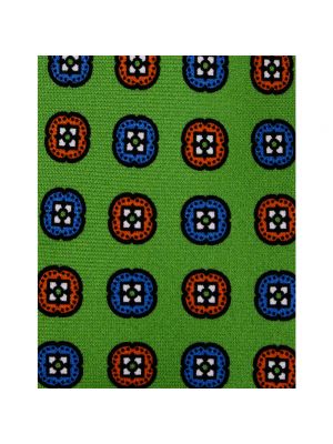 Krawatte mit geometrischen mustern Kiton grün