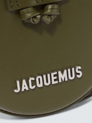 Bolsa de cuero Jacquemus plateado
