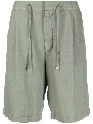 Lanene bermuda kratke hlače Lardini zelena