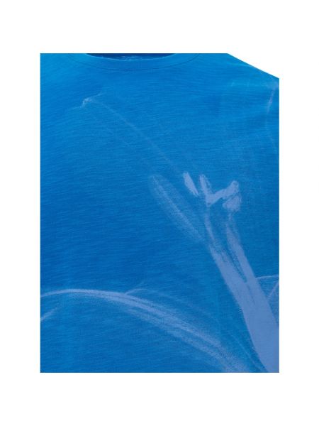 Camiseta de flores con estampado Armani Exchange azul