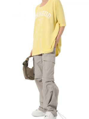 Хлопковая футболка Zadig&voltaire желтая
