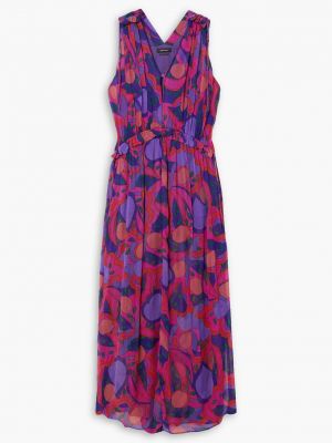 Длинное платье с принтом Isabel Marant розовое