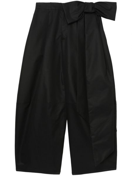 Voľné nohavice s mašľou Simone Rocha čierna