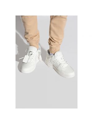 Sneakersy sznurowane sportowe Off-white białe