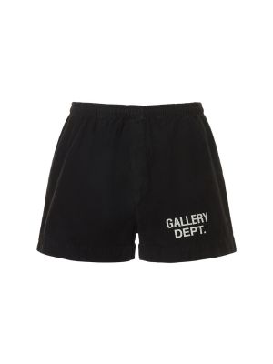 Pantaloncini di cotone Gallery Dept. nero