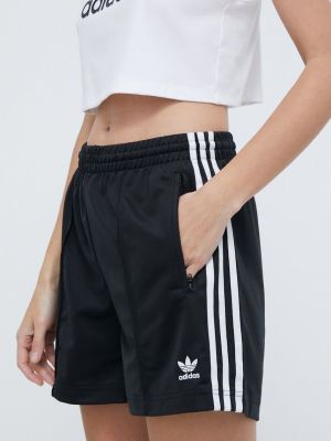 Pantaloni cu talie înaltă cu talie înaltă Adidas Originals negru