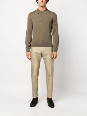 Polo avec manches longues Tom Ford vert