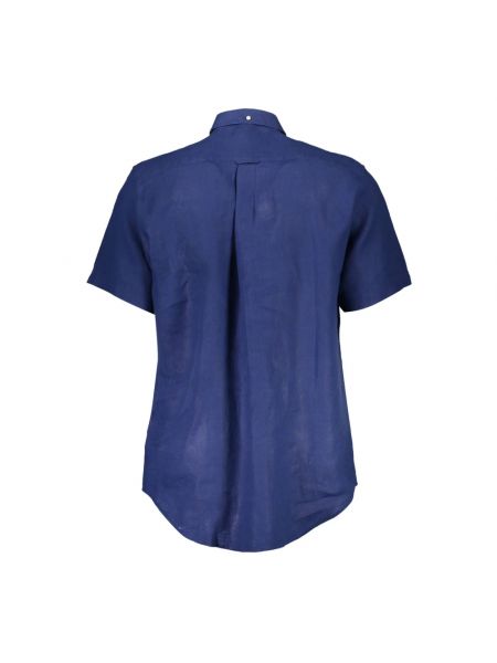 Camisa de lino Gant azul