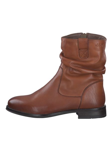 Кожаные ботинки S.oliver коричневые