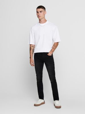 Vaqueros skinny slim fit Only & Sons negro