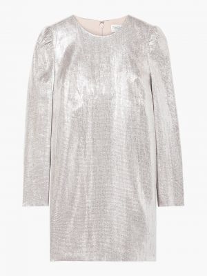 Платье мини металлическое Rachel Zoe, серебряное