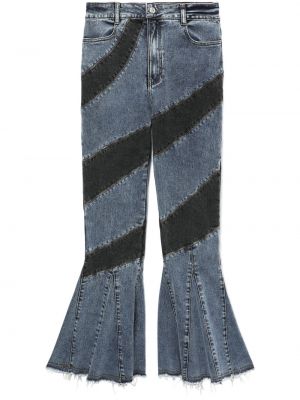 Gestreifte bootcut jeans ausgestellt Louis Shengtao Chen