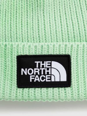 Bombažna kapa The North Face zelena