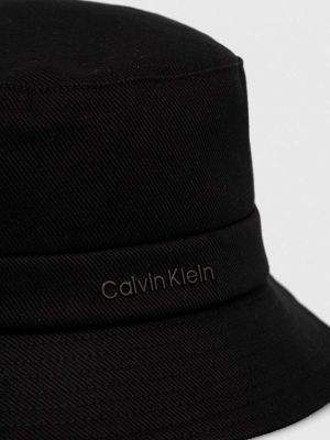 Kapelusz bawełniany Calvin Klein czarny