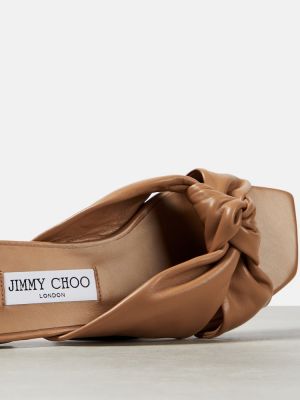 Sandale din piele Jimmy Choo maro