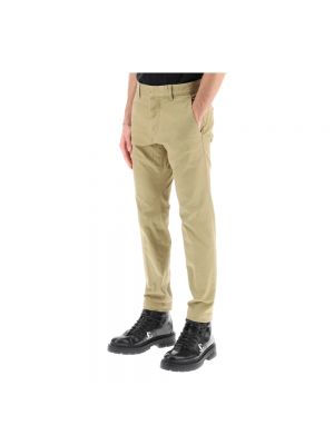 Pantalones chinos de algodón con bolsillos Dsquared2 beige