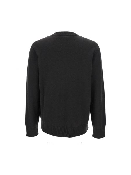 Sweter z kaszmiru z dekoltem w serek Burberry czarny