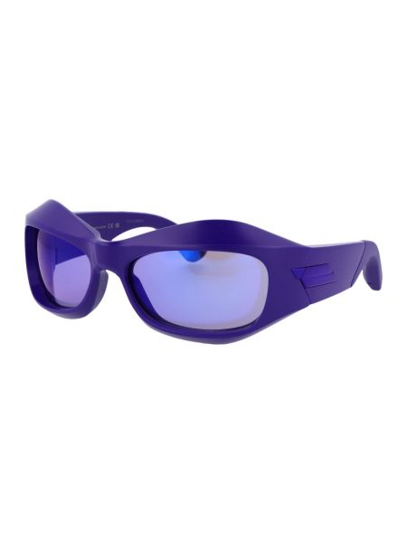 Okulary przeciwsłoneczne Bottega Veneta fioletowe