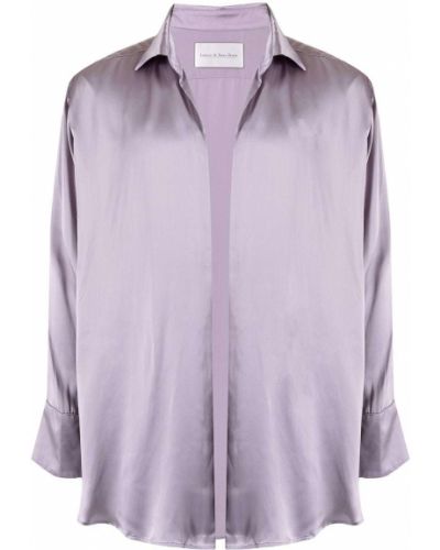 Camisa de seda Ludovic De Saint Sernin violeta