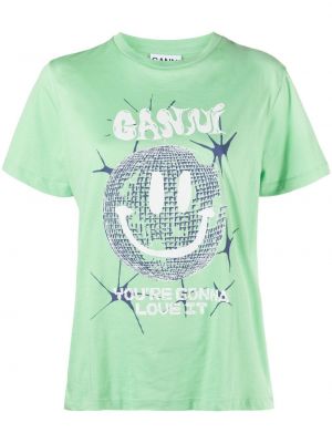 Majica Ganni zelena
