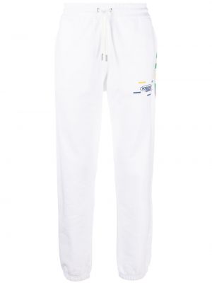 Pantalon de joggings en coton à rayures Missoni blanc