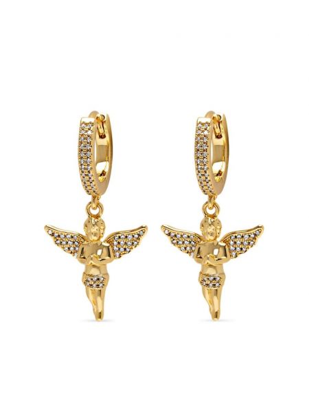 Pozlátené náušnice Nialaya Jewelry zlatá