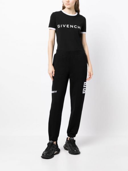 Koszulka bawełniana z nadrukiem Givenchy czarna