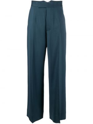 Vlnené nohavice Vivienne Westwood modrá