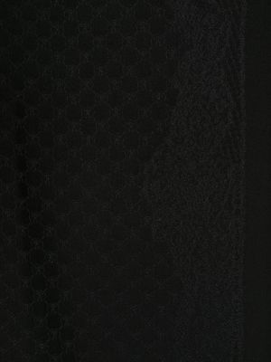 Echarpe en soie à imprimé Moschino noir