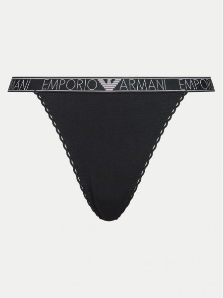 Chiloți tanga Emporio Armani Underwear negru