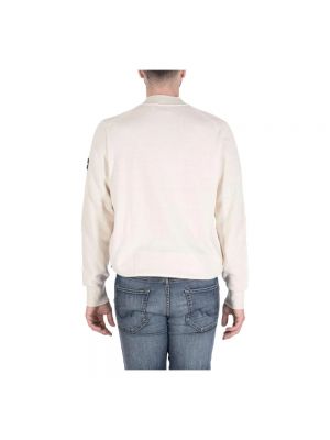 Jersey de lana de tela jersey Calvin Klein blanco