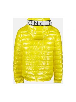 Pikowana kurtka puchowa Moncler żółta