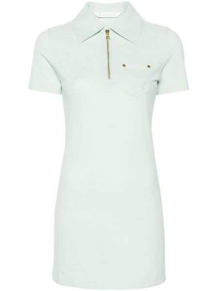 Tricou polo din bumbac Palm Angels verde