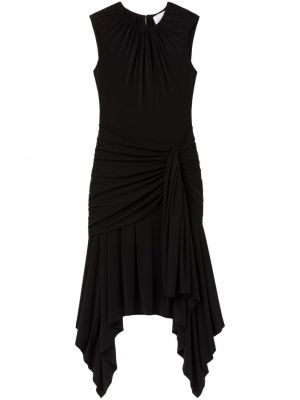 Drapované midi šaty Az Factory čierna