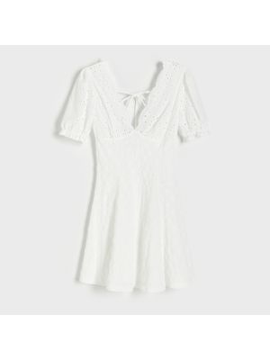 Mini šaty Reserved bílé