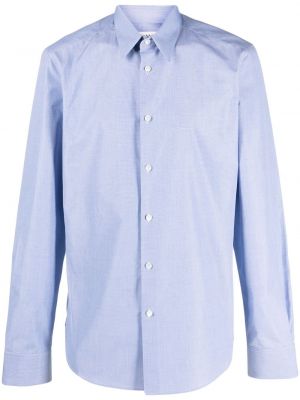 Памучна риза Lanvin синьо