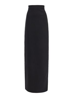 Vlnená dlhá sukňa Ann Demeulemeester čierna