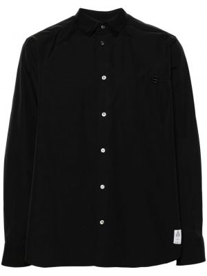 Košeľa s výšivkou Sacai čierna