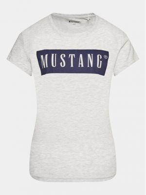 Priliehavé tričko Mustang sivá