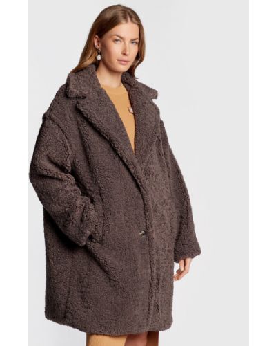 Oversized kabát Cream barna