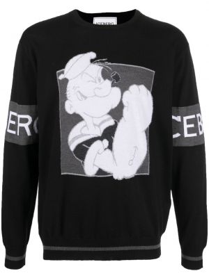 Pull en tricot Iceberg noir