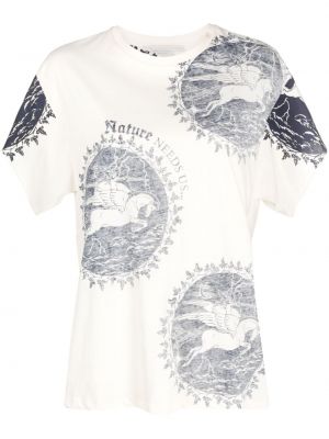 T-shirt à imprimé avec manches courtes Stella Mccartney blanc