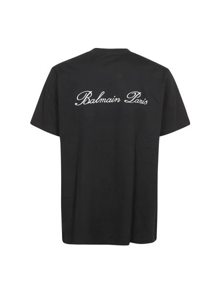 Koszulka relaxed fit Balmain czarna