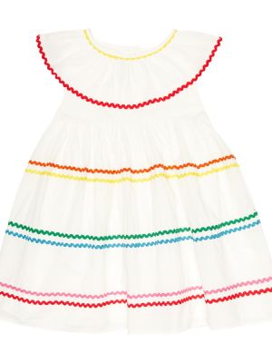 Bomull dress for jenter Stella Mccartney Kids hvit