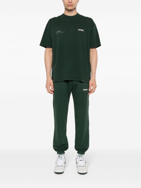 Spodnie sportowe bawełniane Represent zielone
